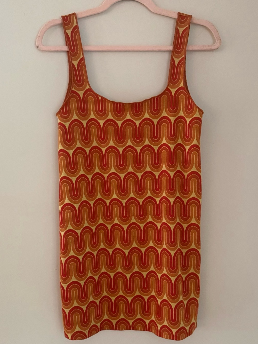 Zara Retro Wave Mini Dress Mod Tank size S - Picture 2 of 5